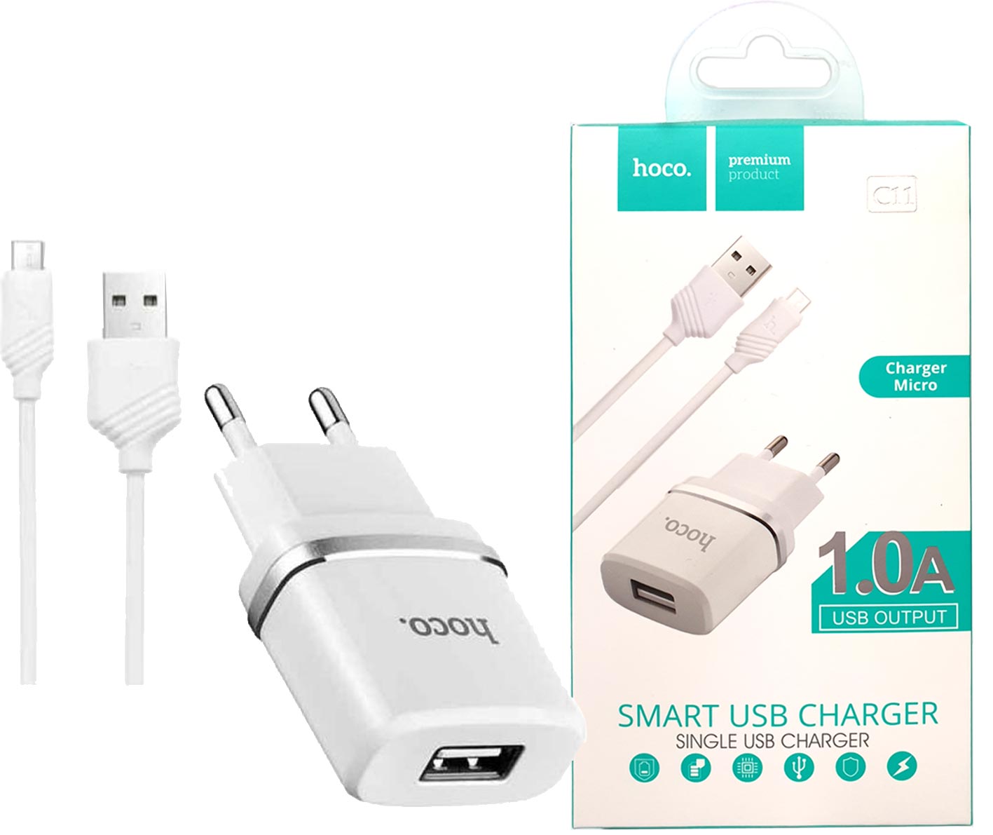 блок_зарядка_HOCO_C11_microUSB