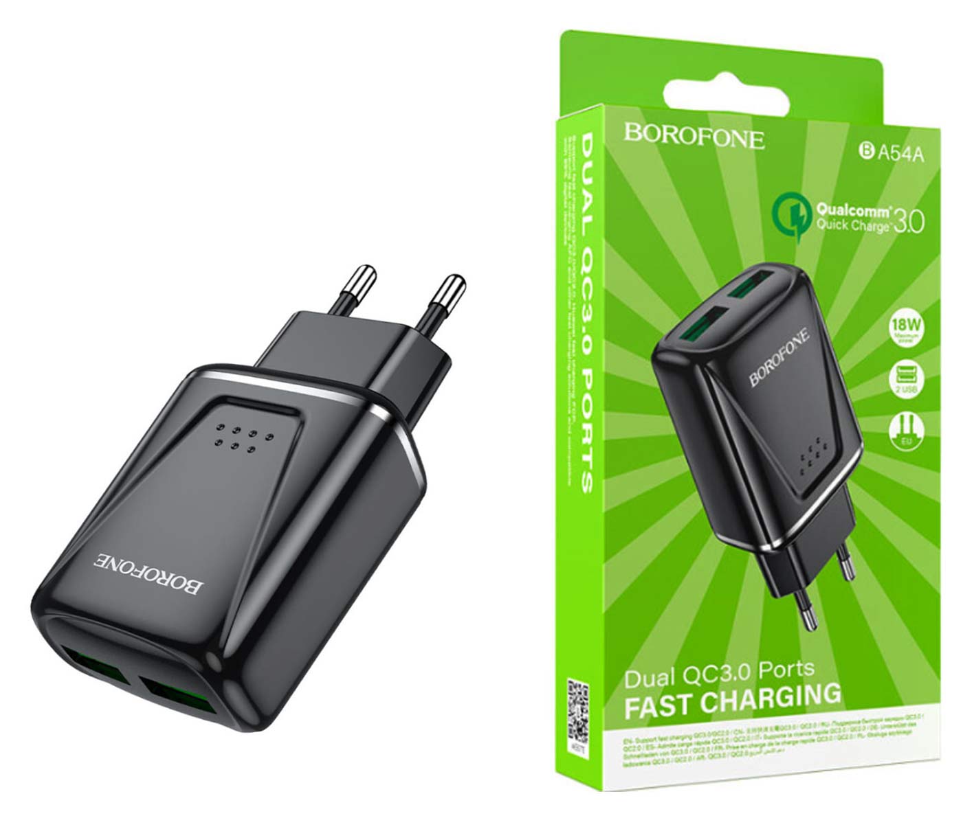 зарядка_BOROFONE_BA54A_3.0_2USB