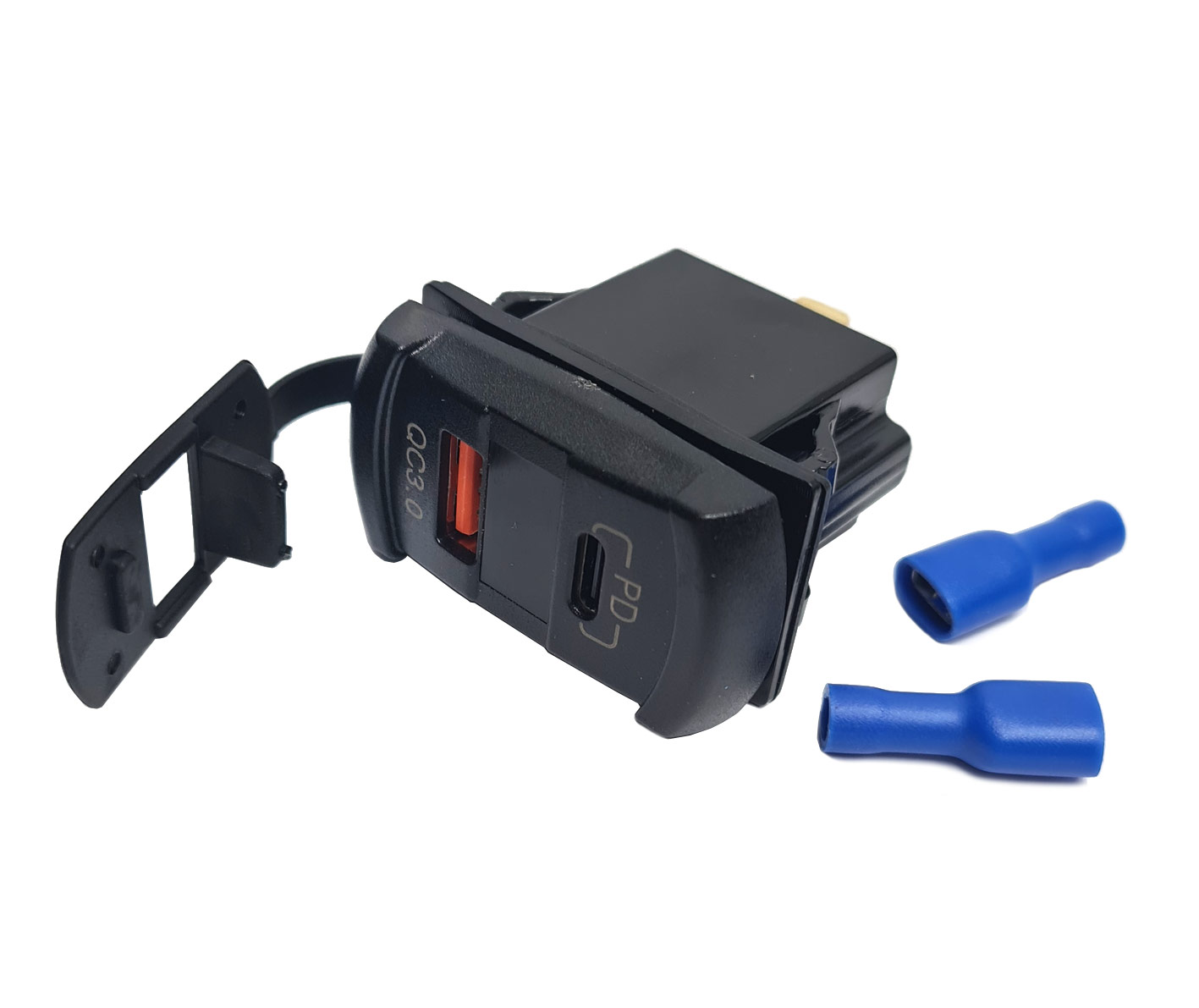 авто_зарядка_GH-DS143-QC3.0_вольтметр